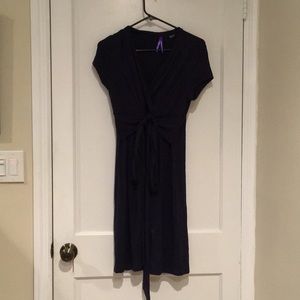 Seraphine navy maternity dress